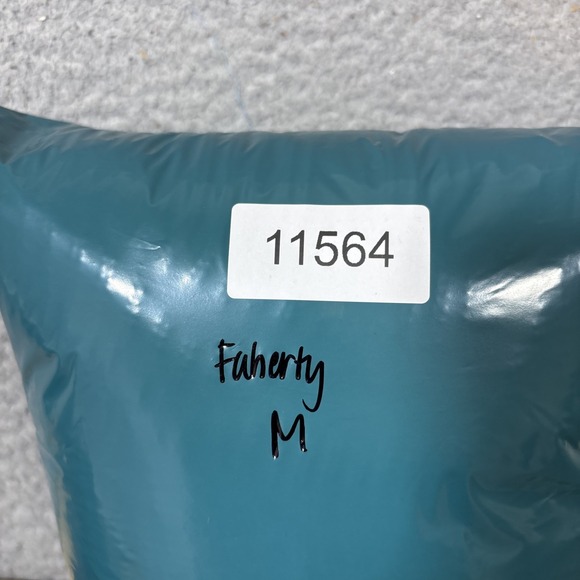 Faherty Marled Shawl Cardigan Men M Blue Cotton Cashmere Preppy Academia Grandpa - Picture 8 of 8